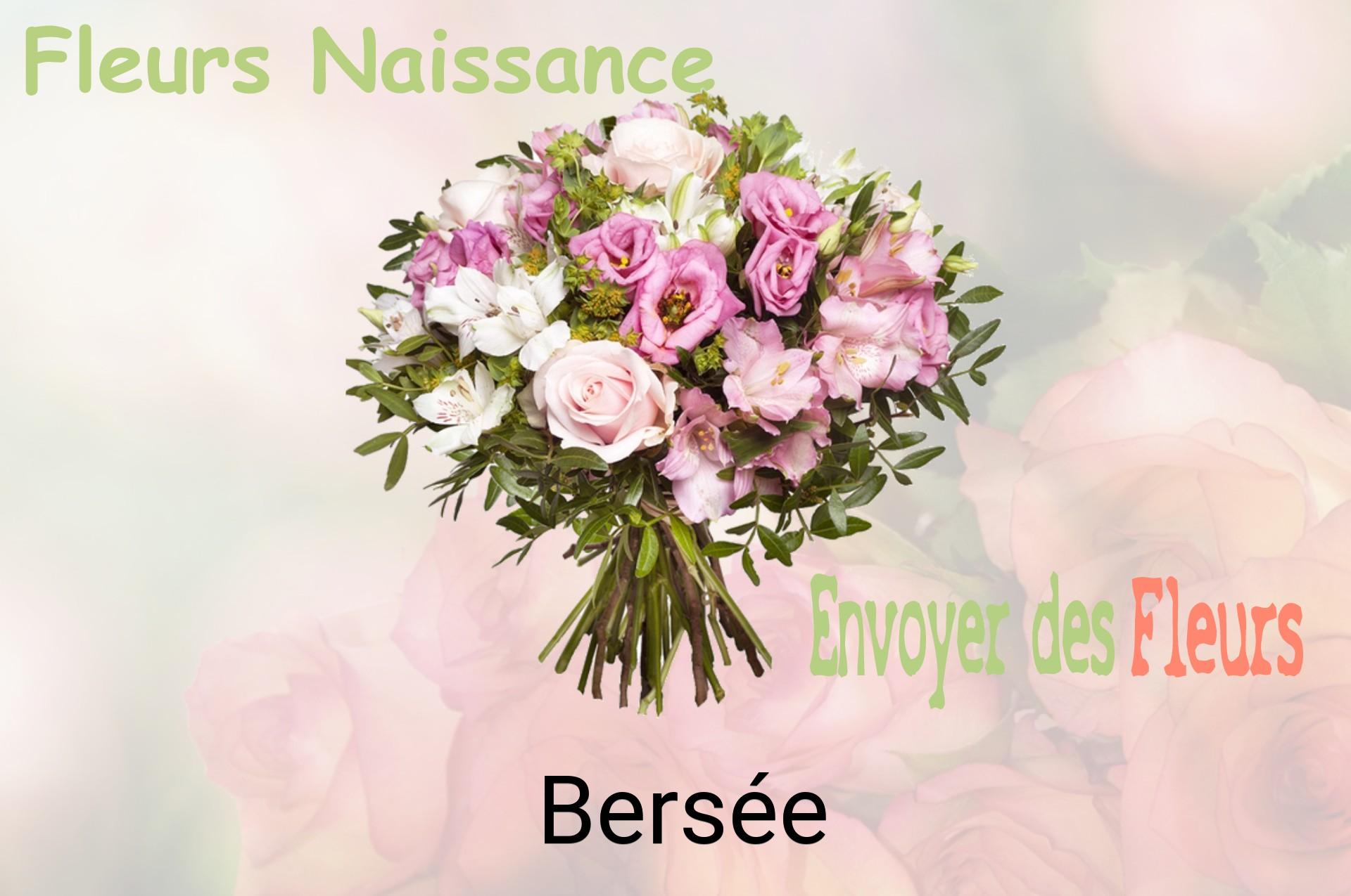 Bouquet de fleurs de naissance livré à Bersée