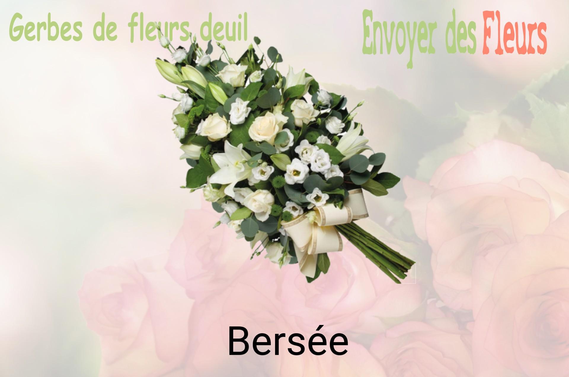 Gerbe de fleurs de deuil livrée à Bersée